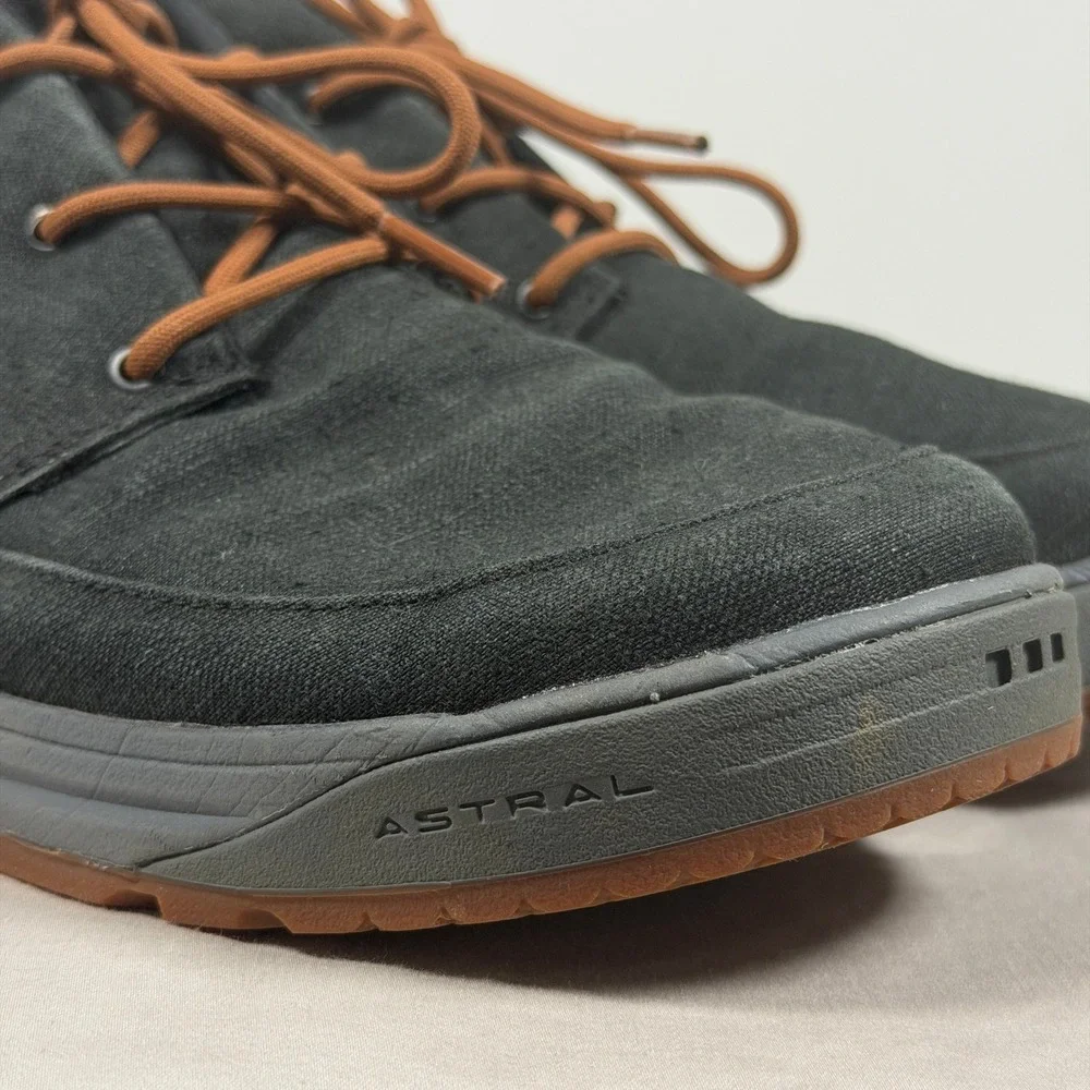 Astral Hemp Chukka Mens 10 Black Sustainable Outdoor Mid Top Boots VHC-F21